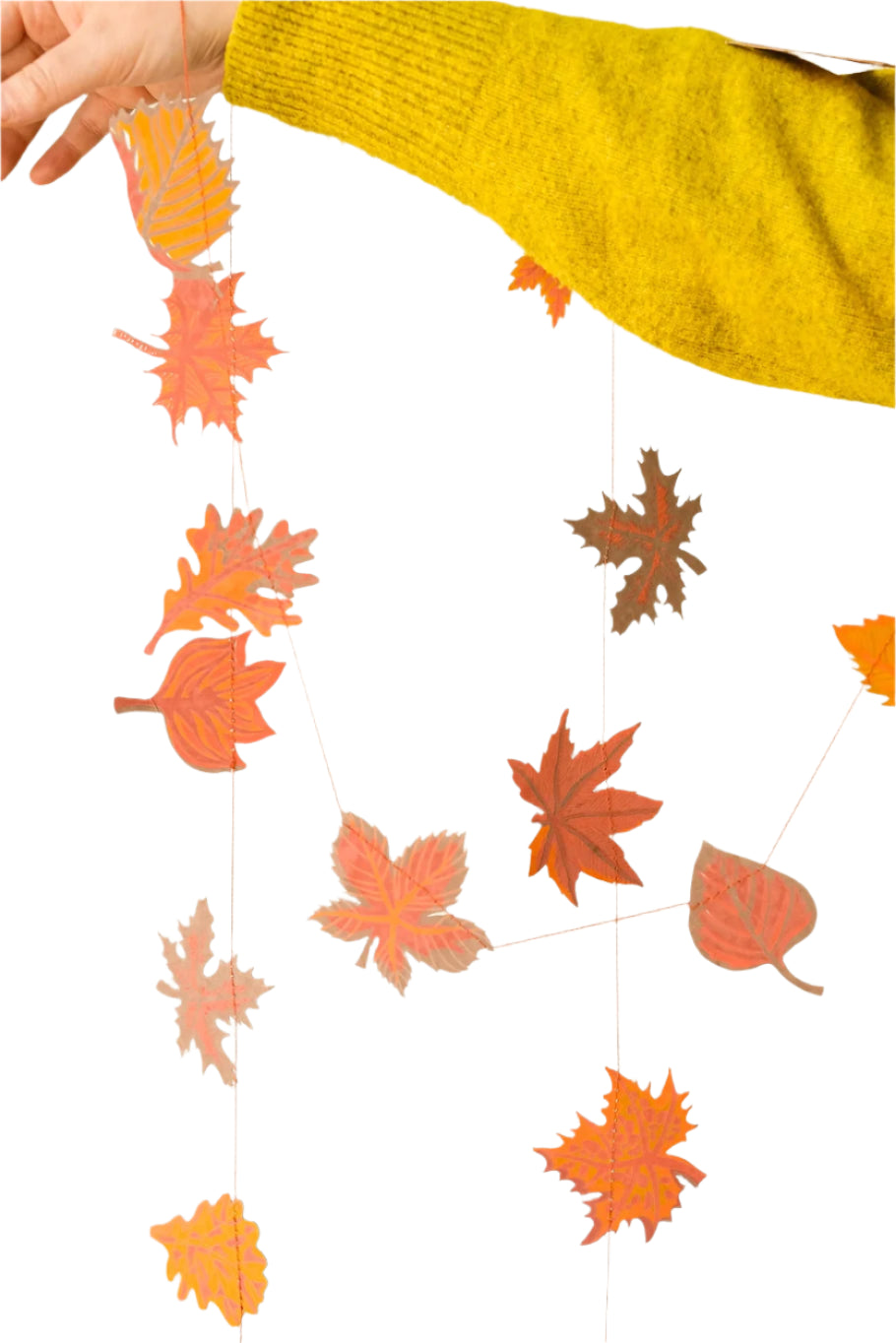 Autumn Leaves Sewn Garland