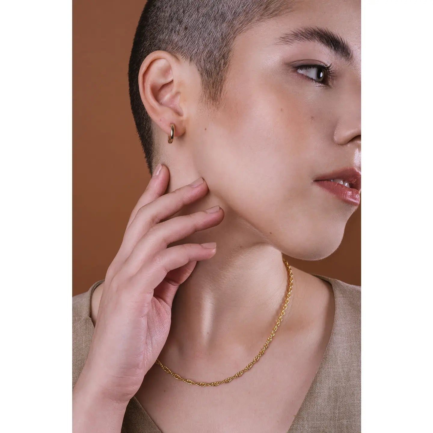 Anna Huggie Hoops // Gold Fill 14k