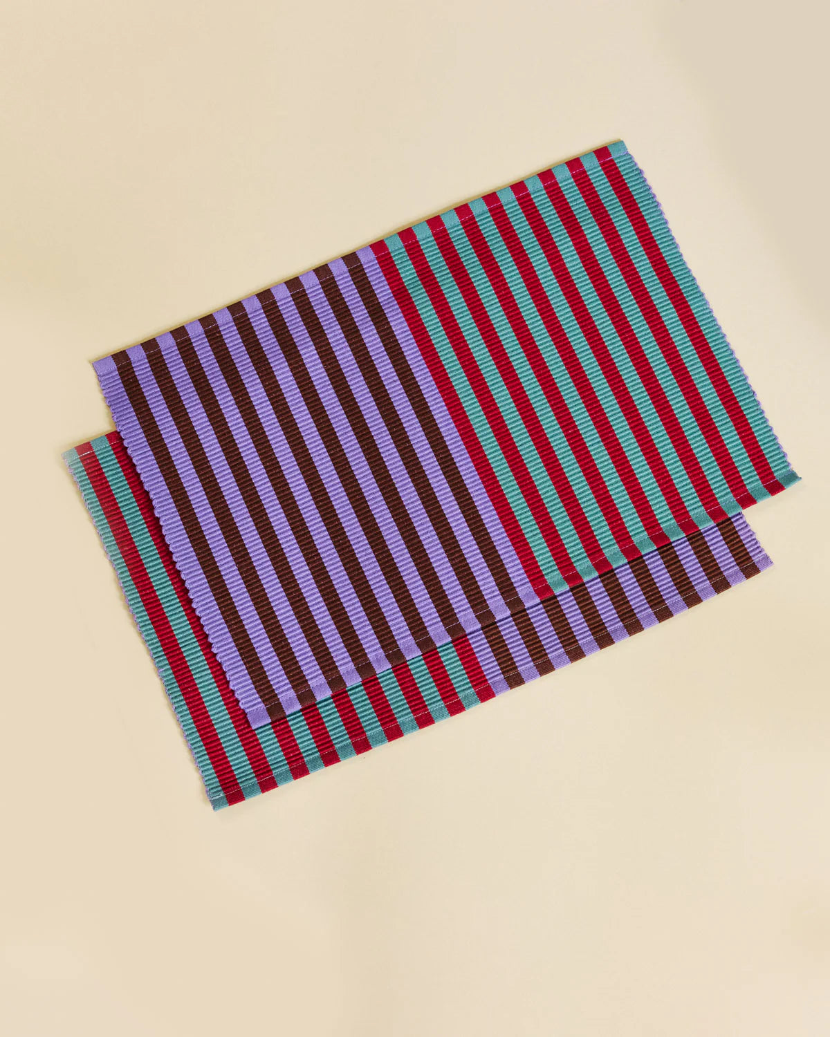 Duo Striped Placemats // Set of 4 // In-Store Pick Up Only