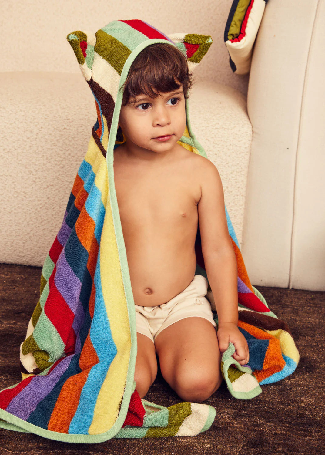 Baby Hooded Towel // Eucalyptus