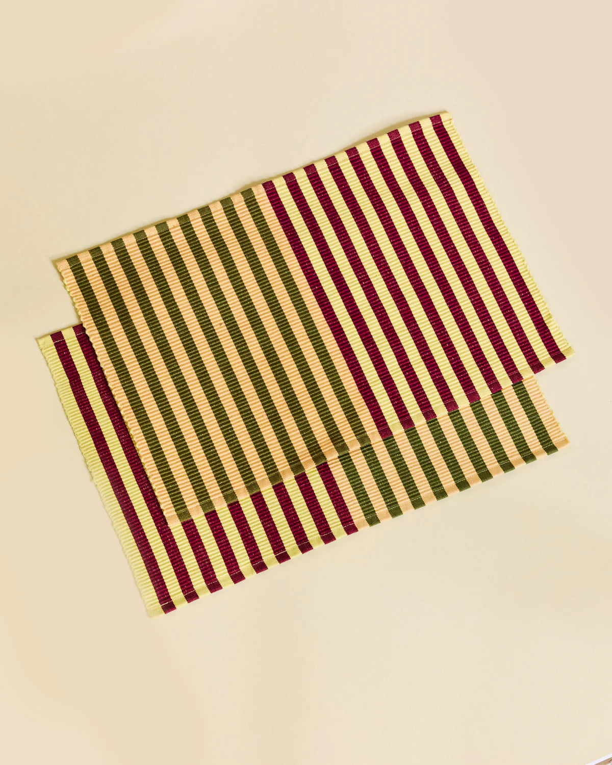 Duo Striped Placemats // Set of 4 // In-Store Pick Up Only