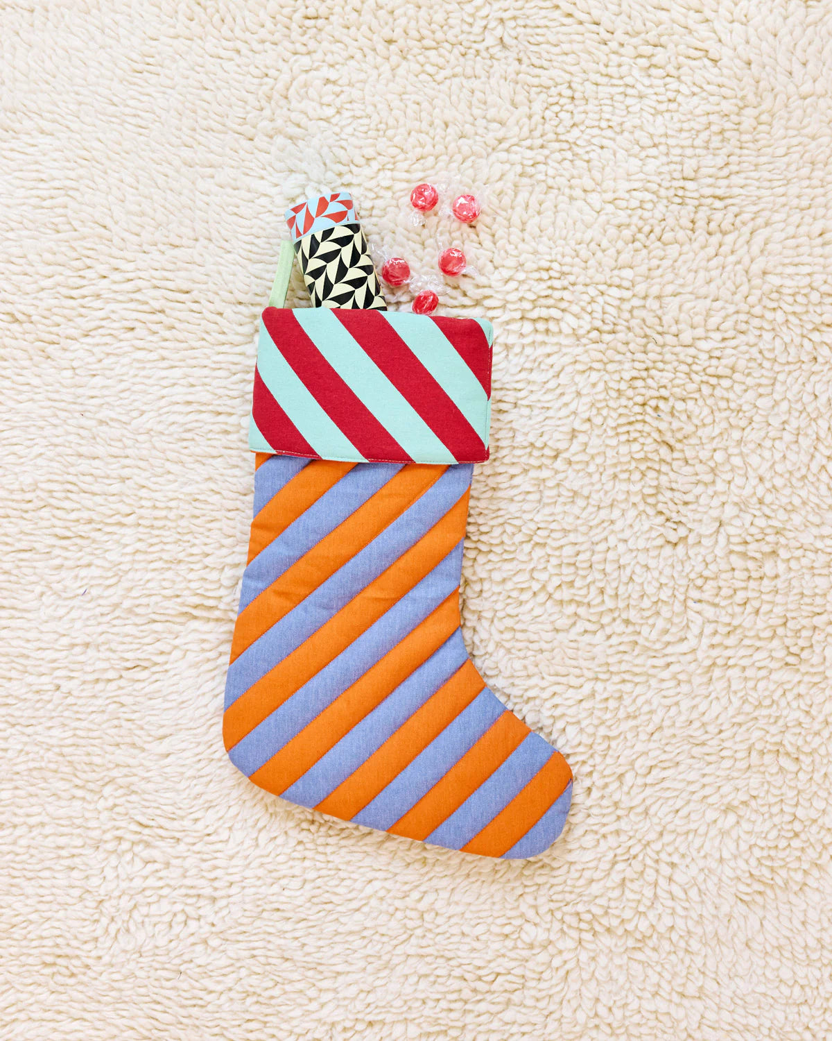 Striped Stocking // Pumpernickel