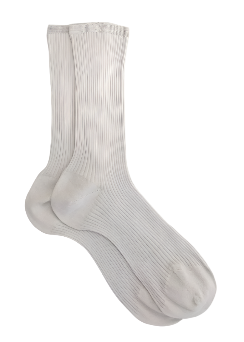 Ribbed Cotton Socks // Perlino