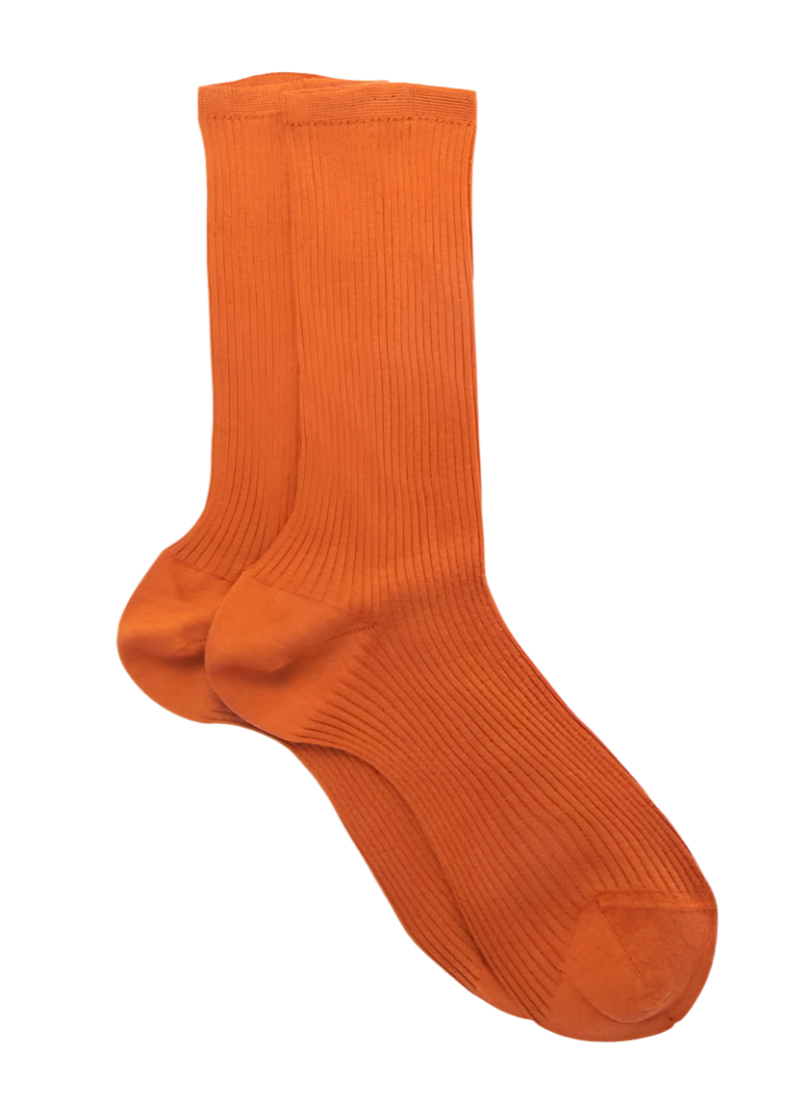 Ribbed Cotton Socks // Carota