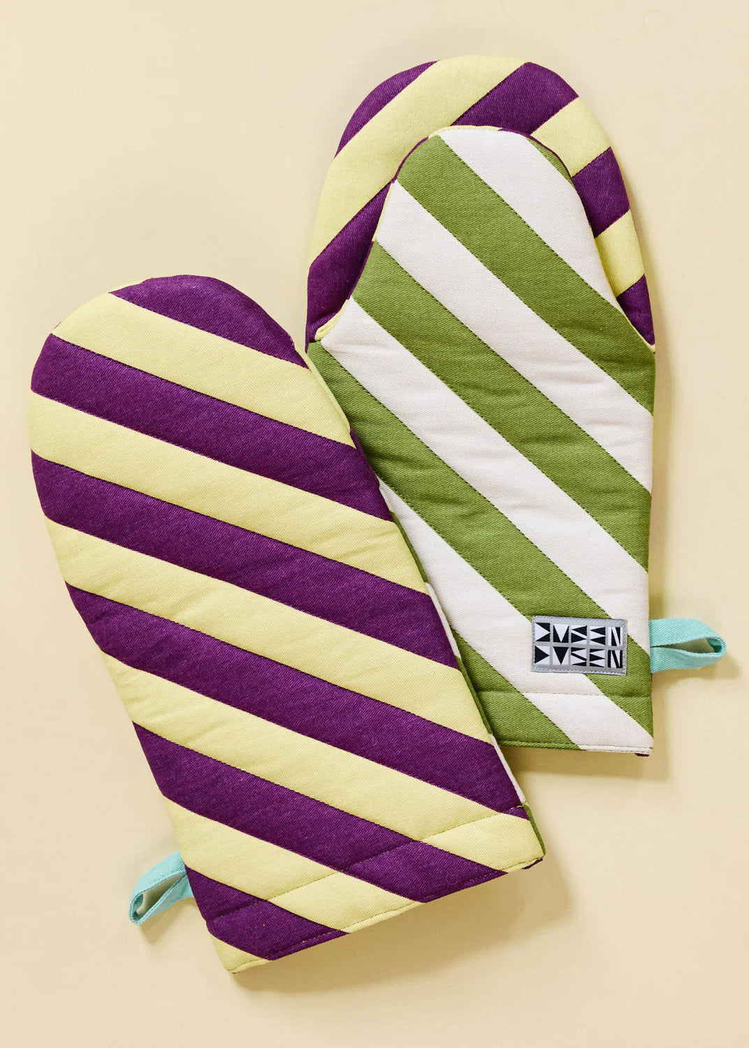 Striped Oven Mitt // Sourdough