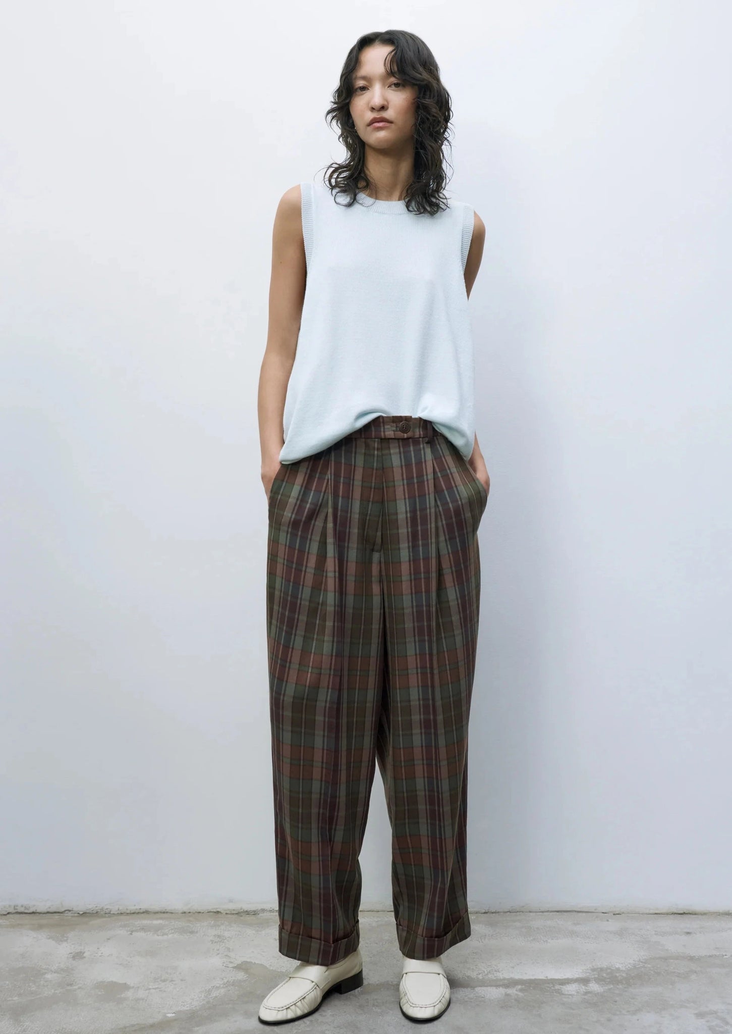 Checkered Masculine Pants