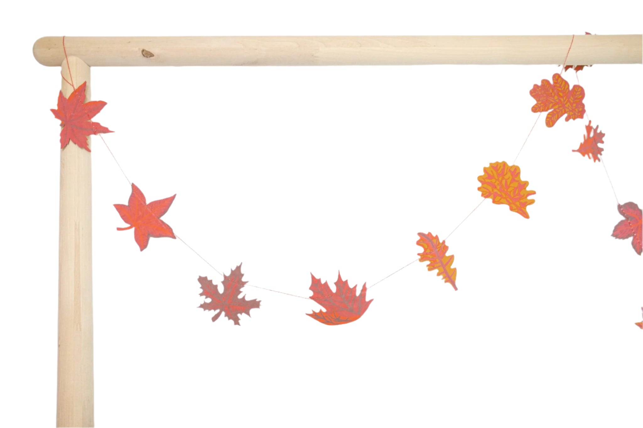 Autumn Leaves Sewn Garland