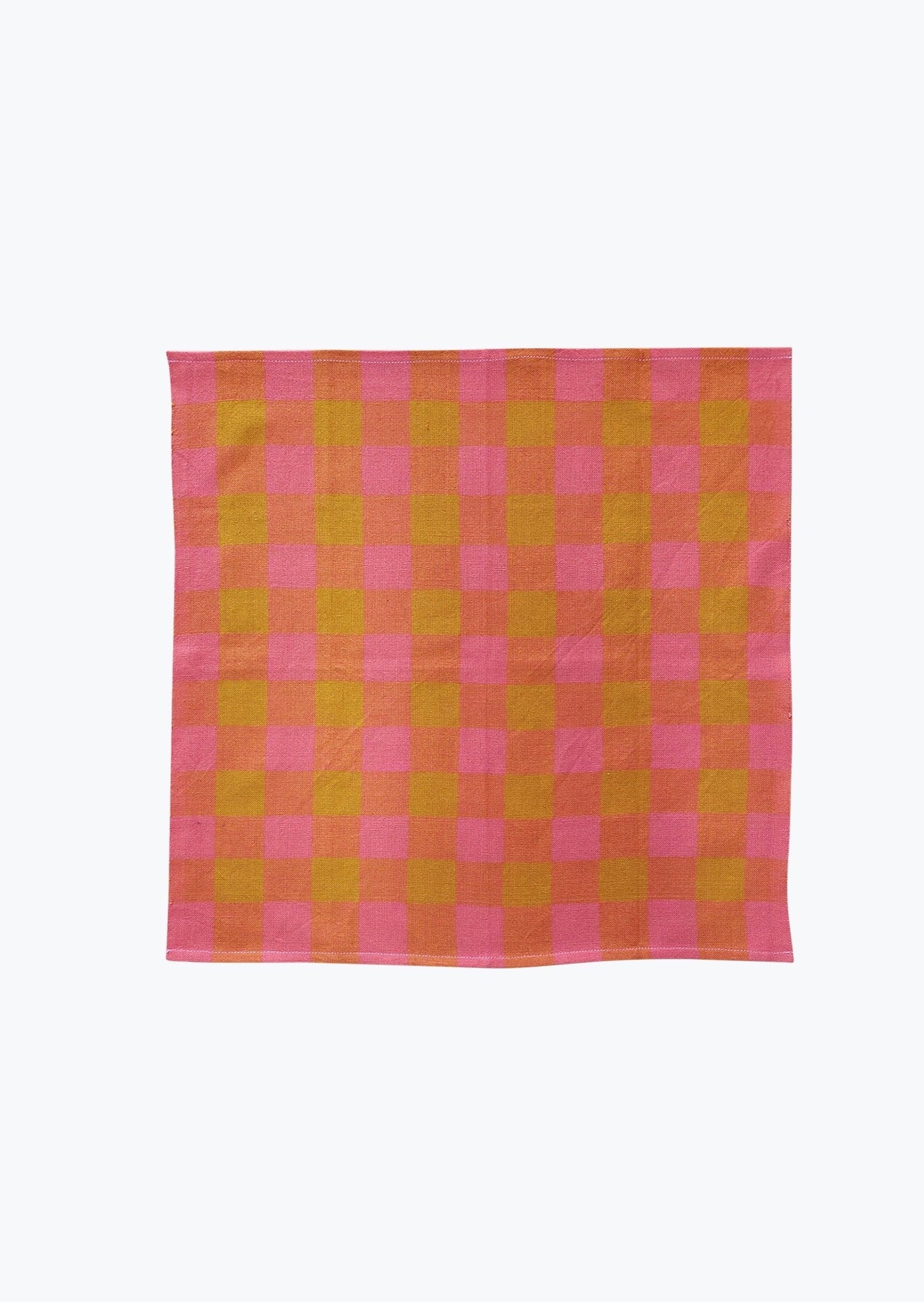 Big Gingham Napkin Pair // Grapefruit // *Not Available for In-Store Pick Up