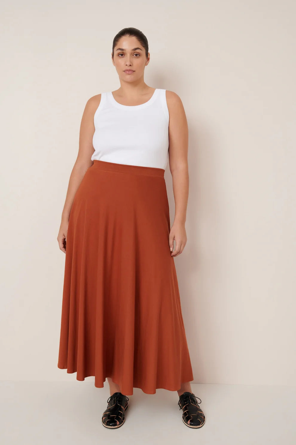 Sphere Skirt // Clay Red