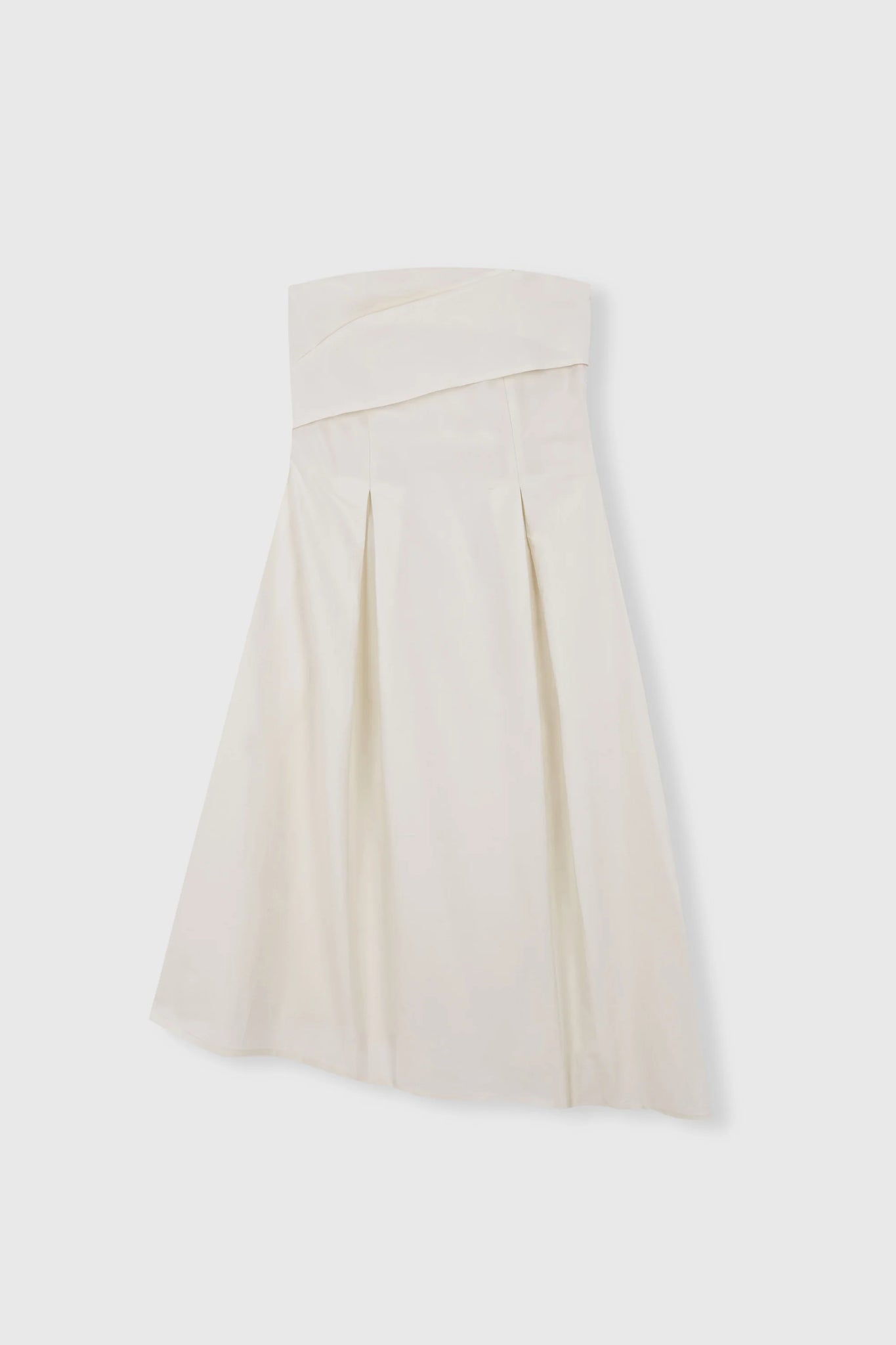 Strapless Midi Dress // White