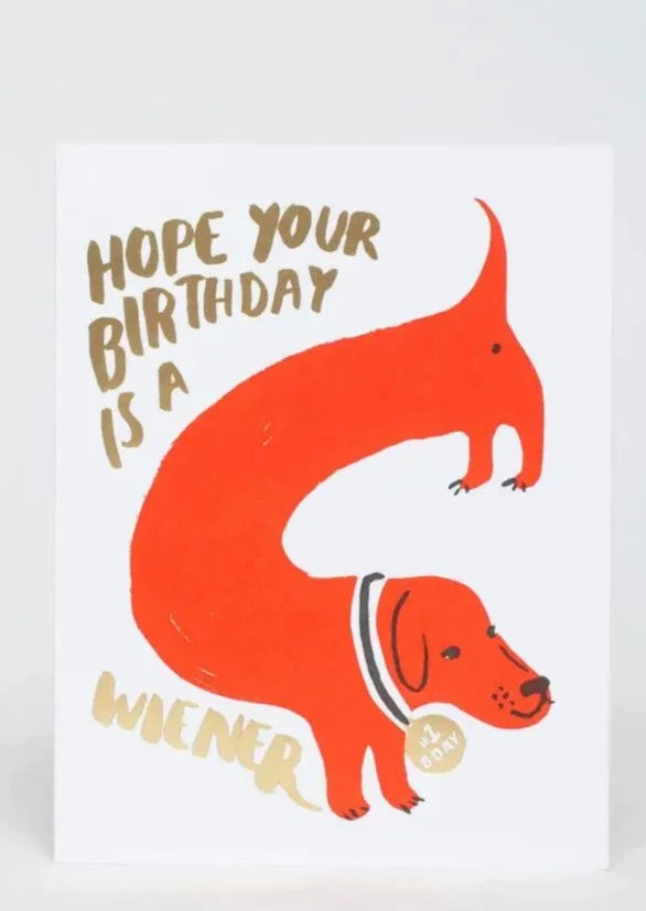 Weiner Birthday// Card