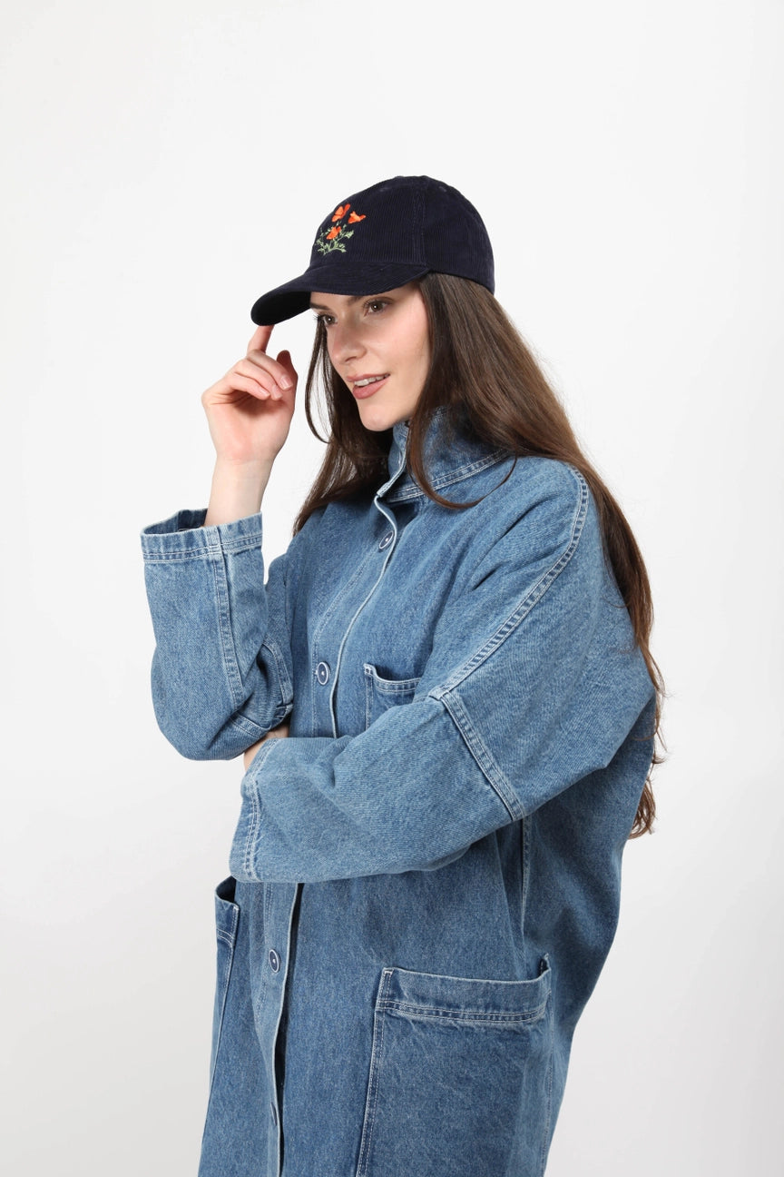 Poppy Cap // Navy Cord // *PRE ORDER