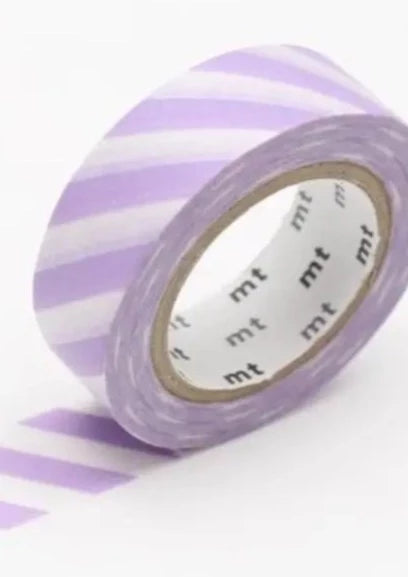 Washi Tape // Stripe Lilac