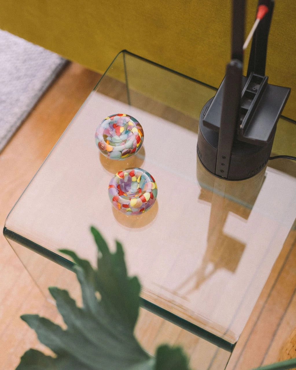 Glass Blown Mini Rainbow Nest Bowl