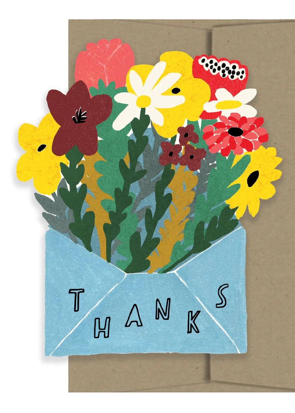 Thank You with Flowers Card