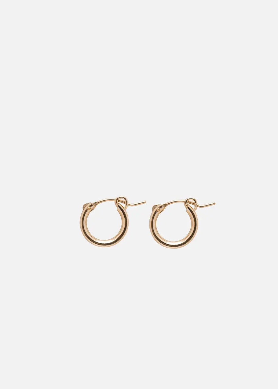 Anna Huggie Hoops // Gold Fill 14k