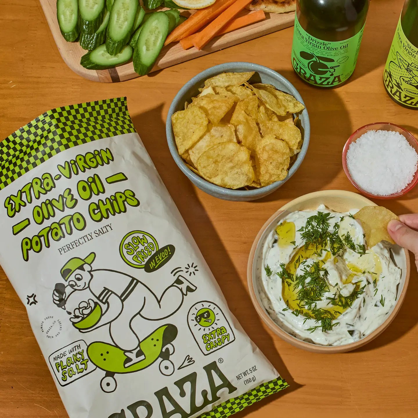 Graza's Perfectly Salty Chips Fried in Evoo // *Available for In-Store Pick Up Only