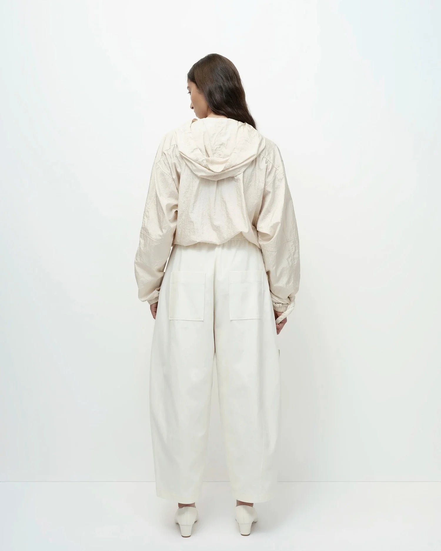 Mijeong Park Cropped Balloon Pants — Cream