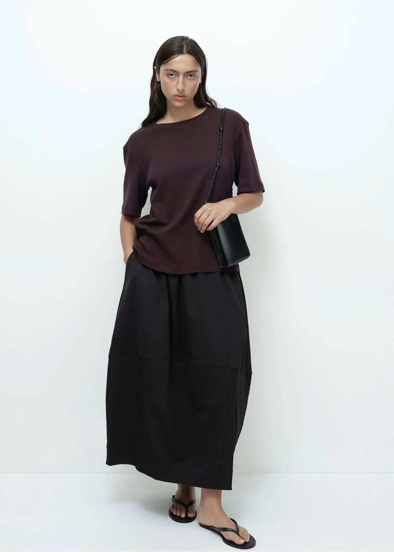 Mijeong Park Oversized T Shirt — Dark Brown