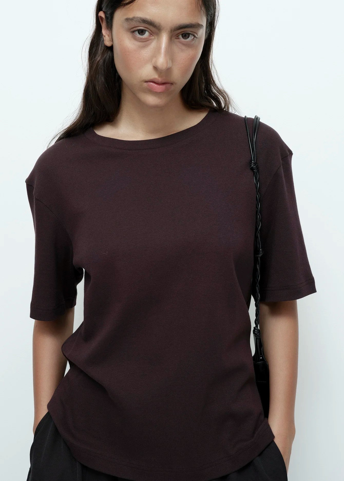 Mijeong Park Oversized T Shirt — Dark Brown