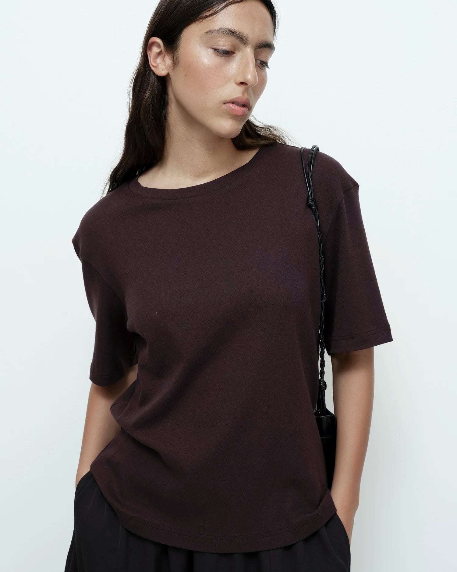 Mijeong Park Oversized T Shirt — Dark Brown