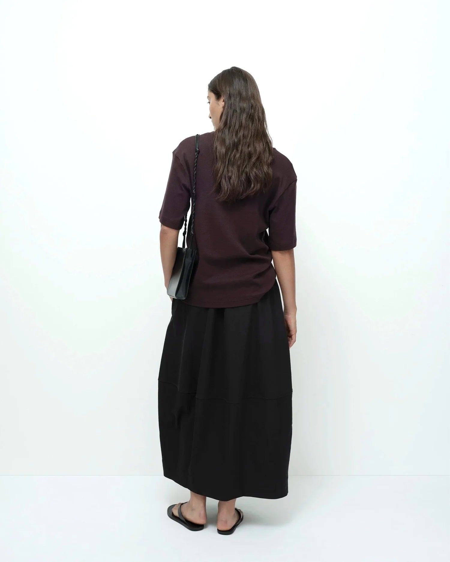Mijeong Park Balloon Midi Skirt — Black