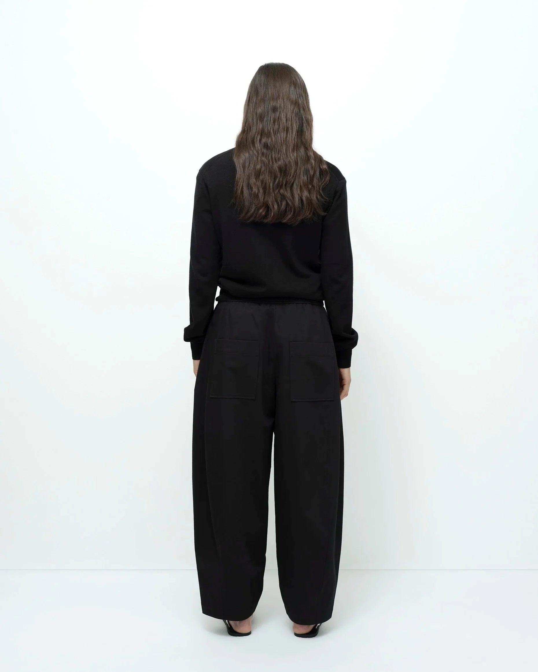 Mijeong Park Cropped Balloon Pants — Black