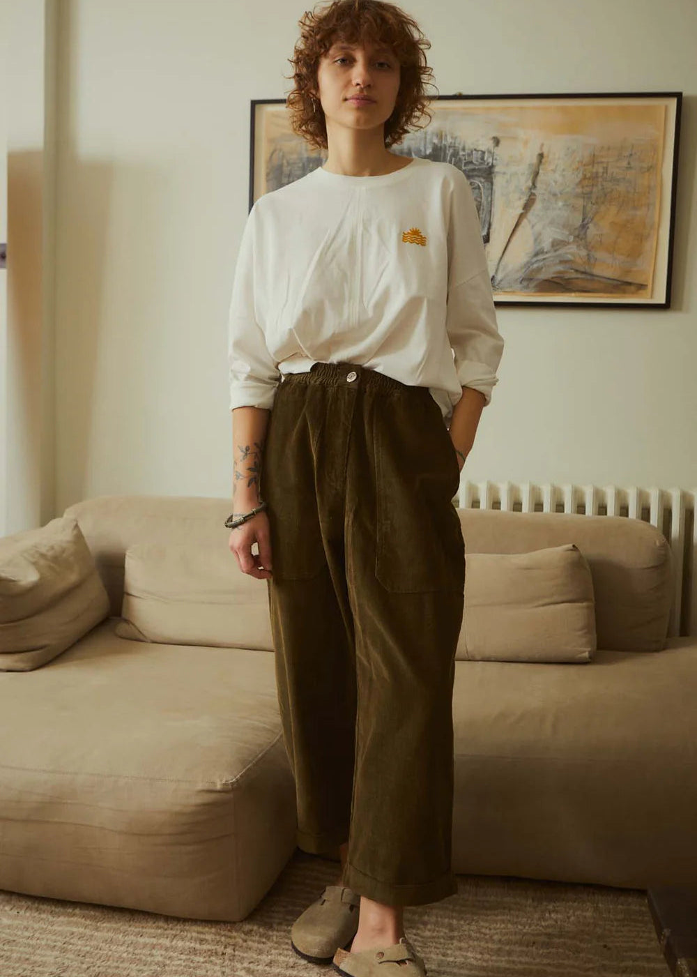 Bucket Crop Trouser // Umber
