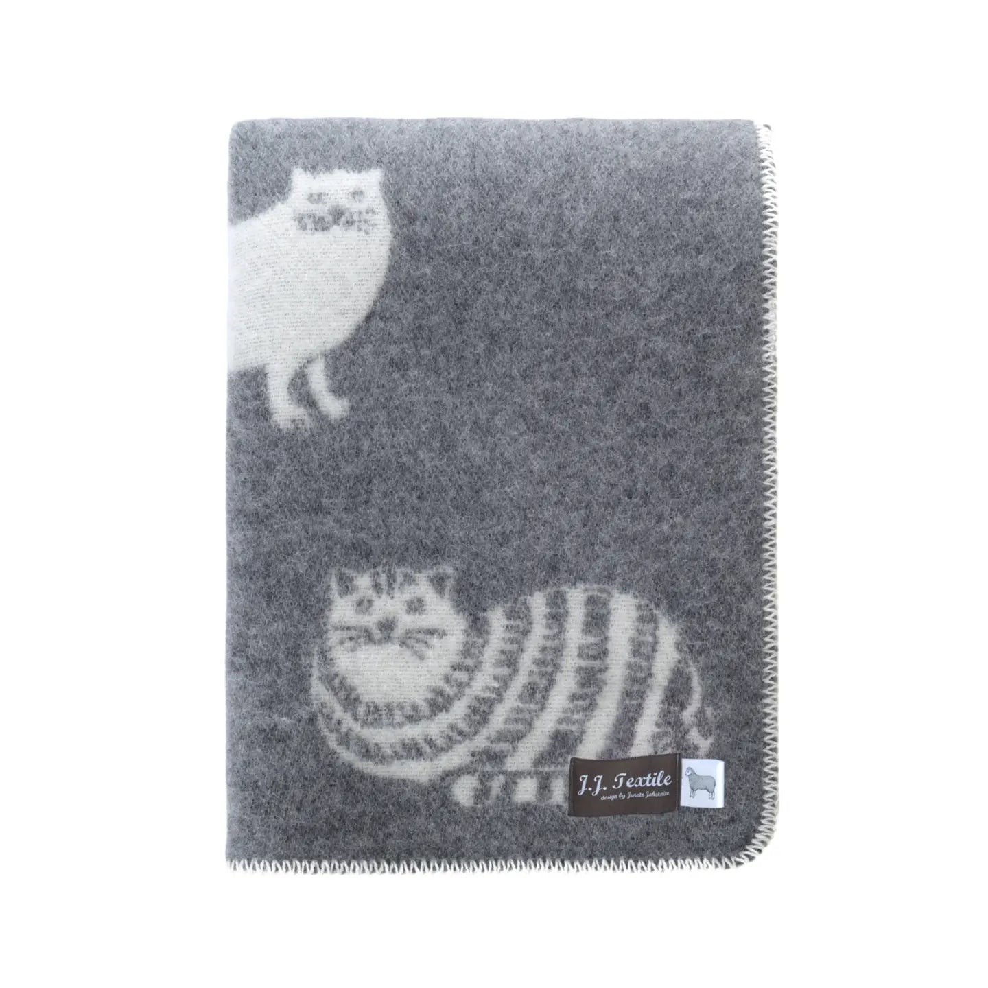 Cozy Kitties // Wool + Cotton Blanket