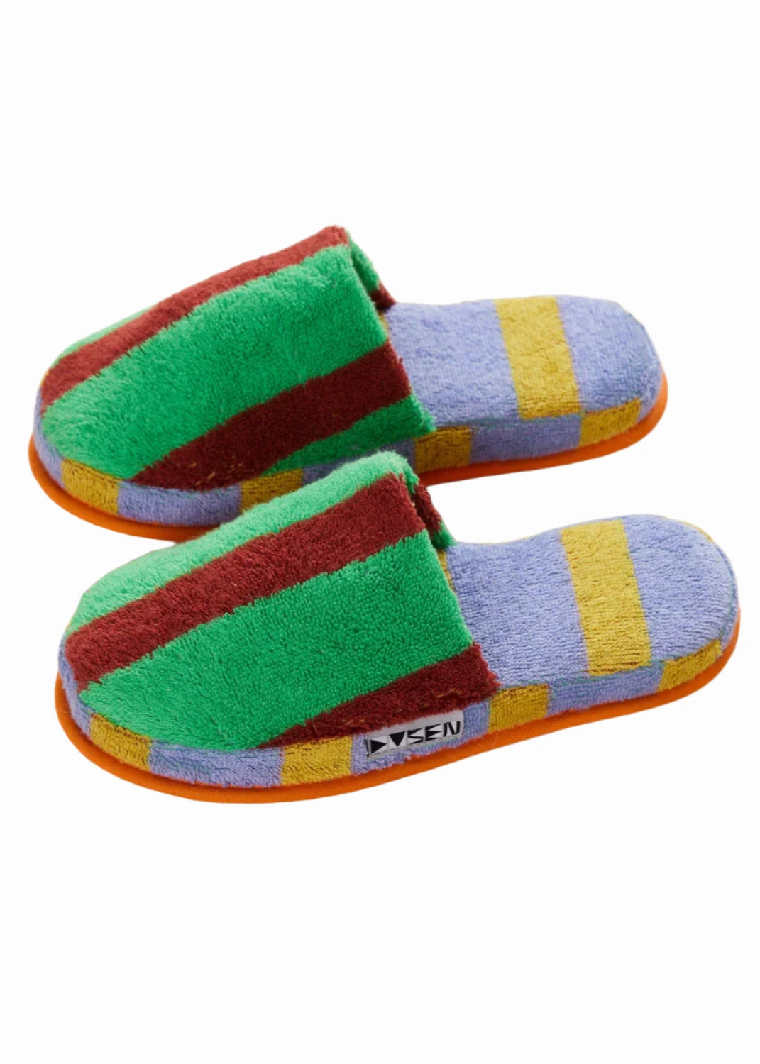 Terry Striped Slippers