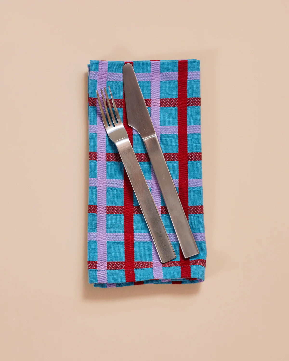 Woven Plaid Napkins // Set of 4