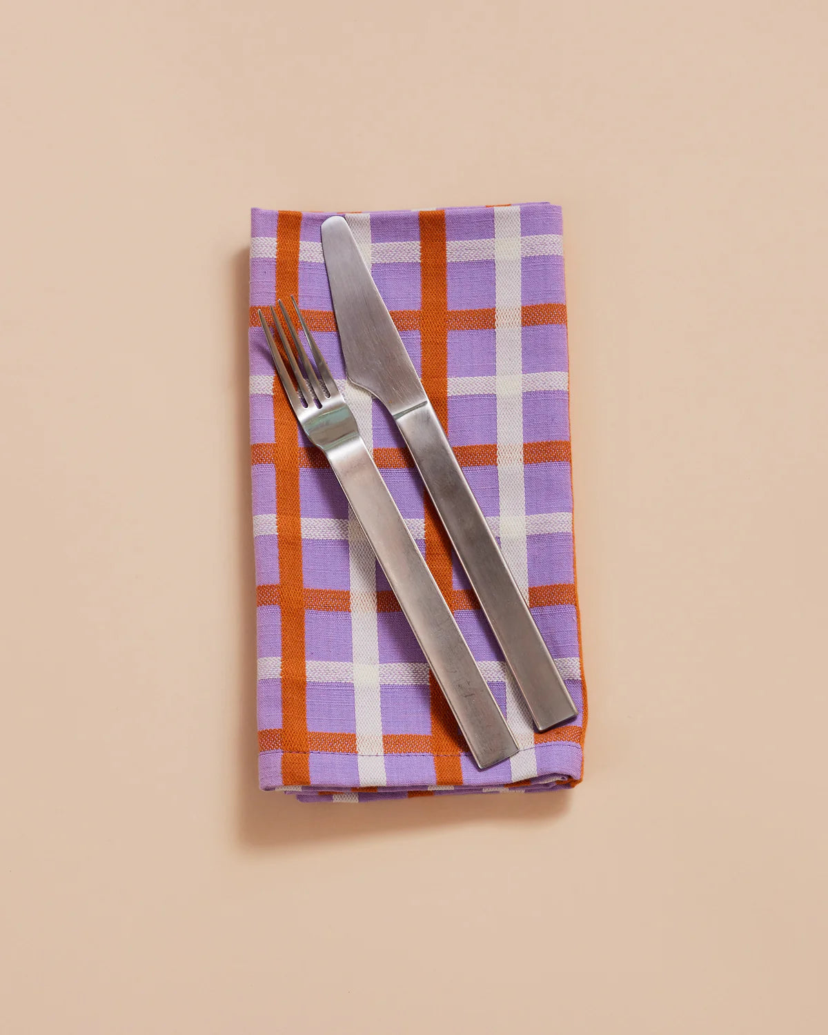 Woven Plaid Napkins // Set of 4