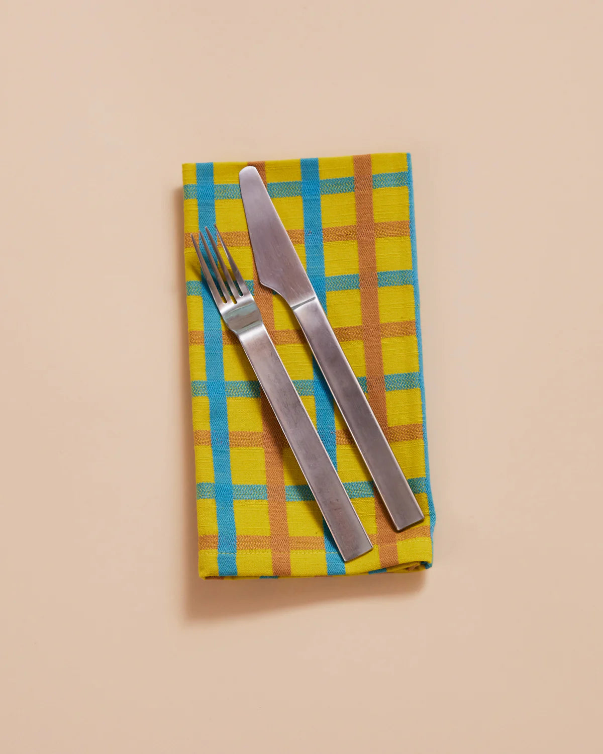 Woven Plaid Napkins // Set of 4