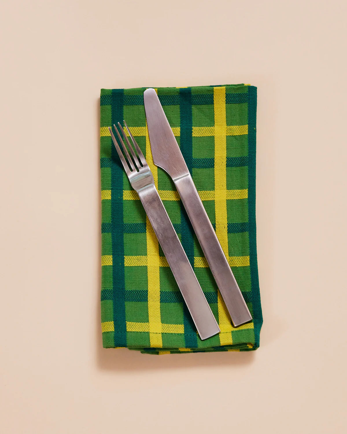 Woven Plaid Napkins // Set of 4