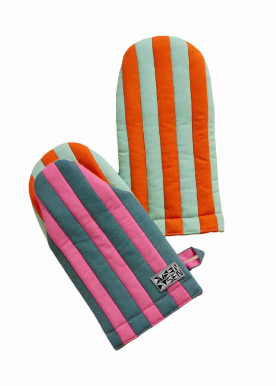 Striped Oven Mitt // Ginger