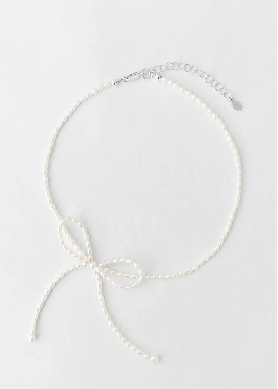 Margot Necklace// Rice Pearl