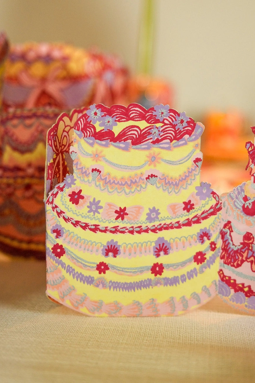 Birthday Cake Concertina Garland