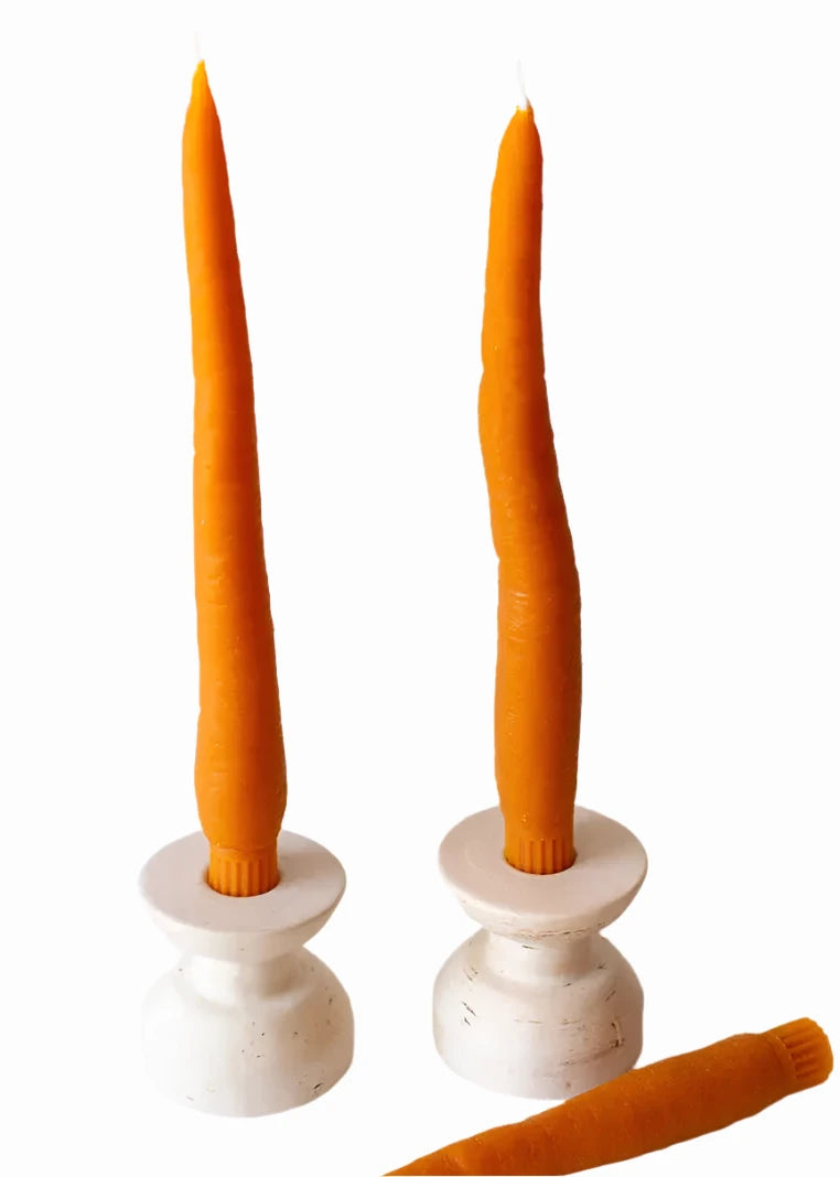 Carrot Taper Candles (2)