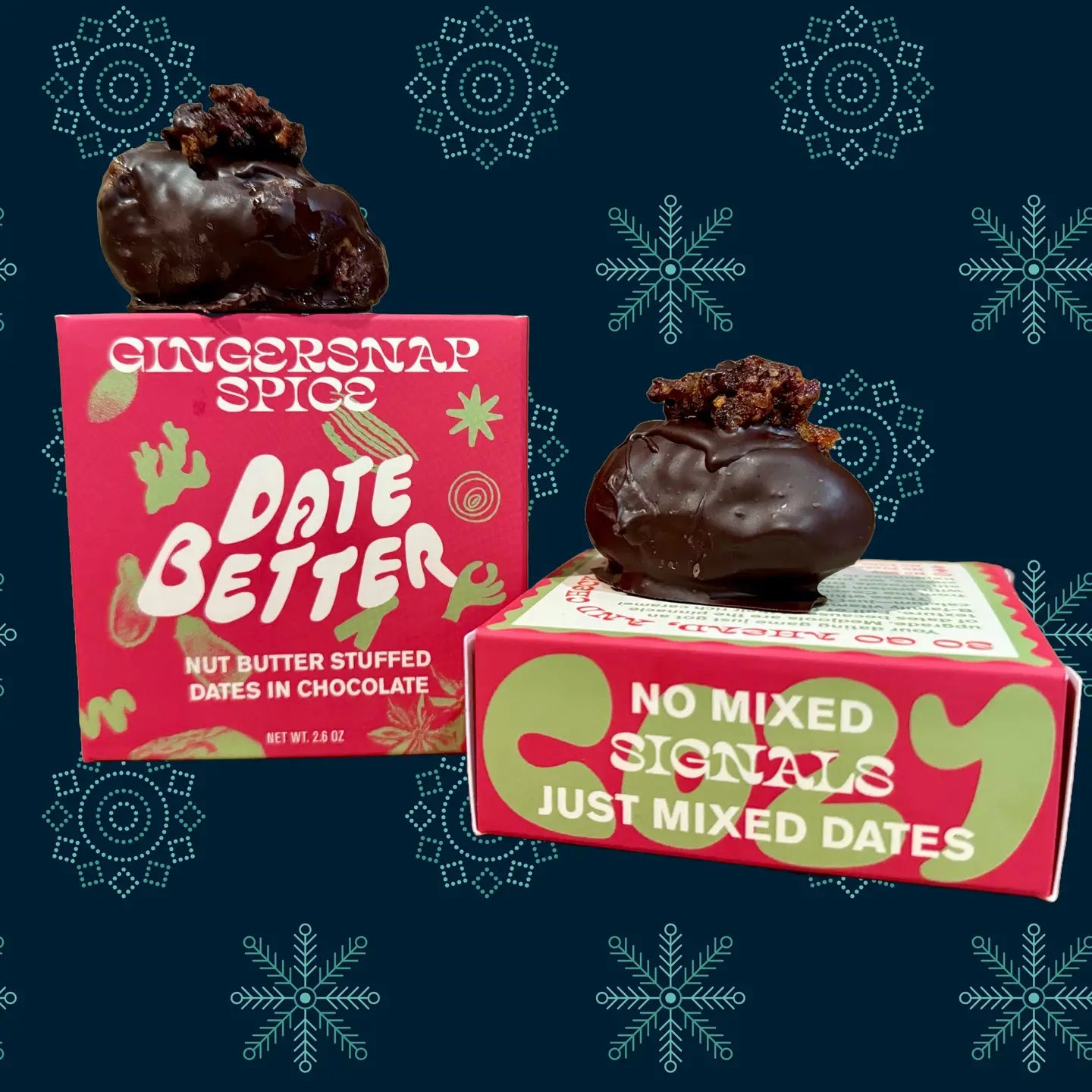 Gingersnap Spice Seasonal Flavor // Chocolate Covered Dates
