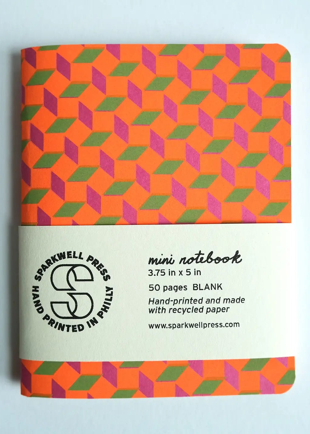 Mini Notebook Box Pattern // Pink