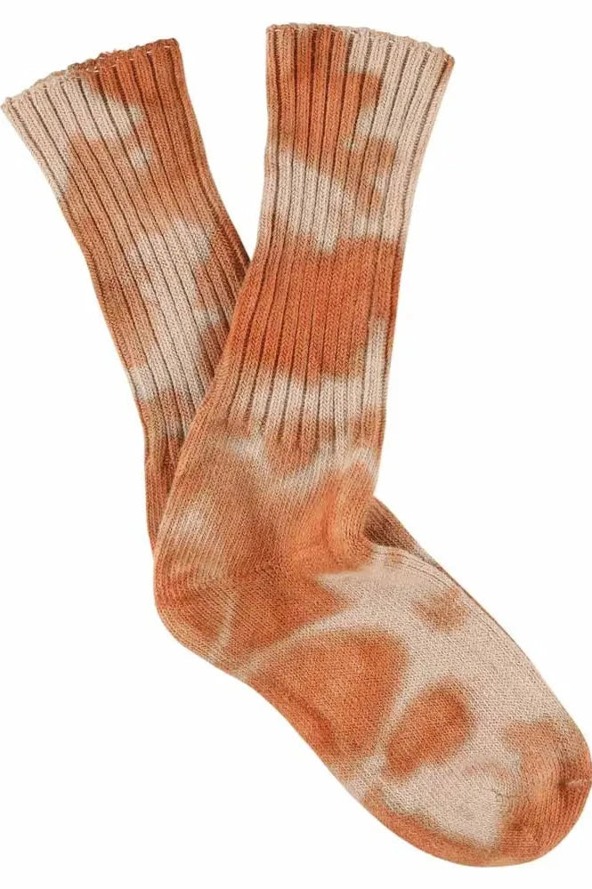 Tie Dye Socks // Rust Pink