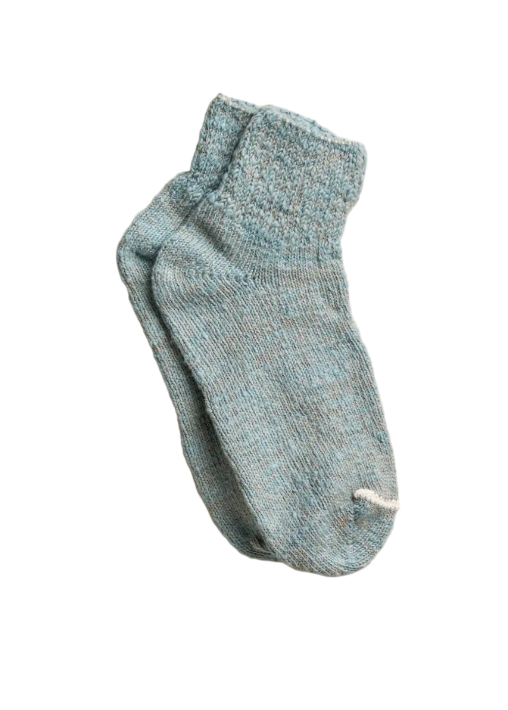Garabou Organic Cotton Ankle Socks // Pale Blue