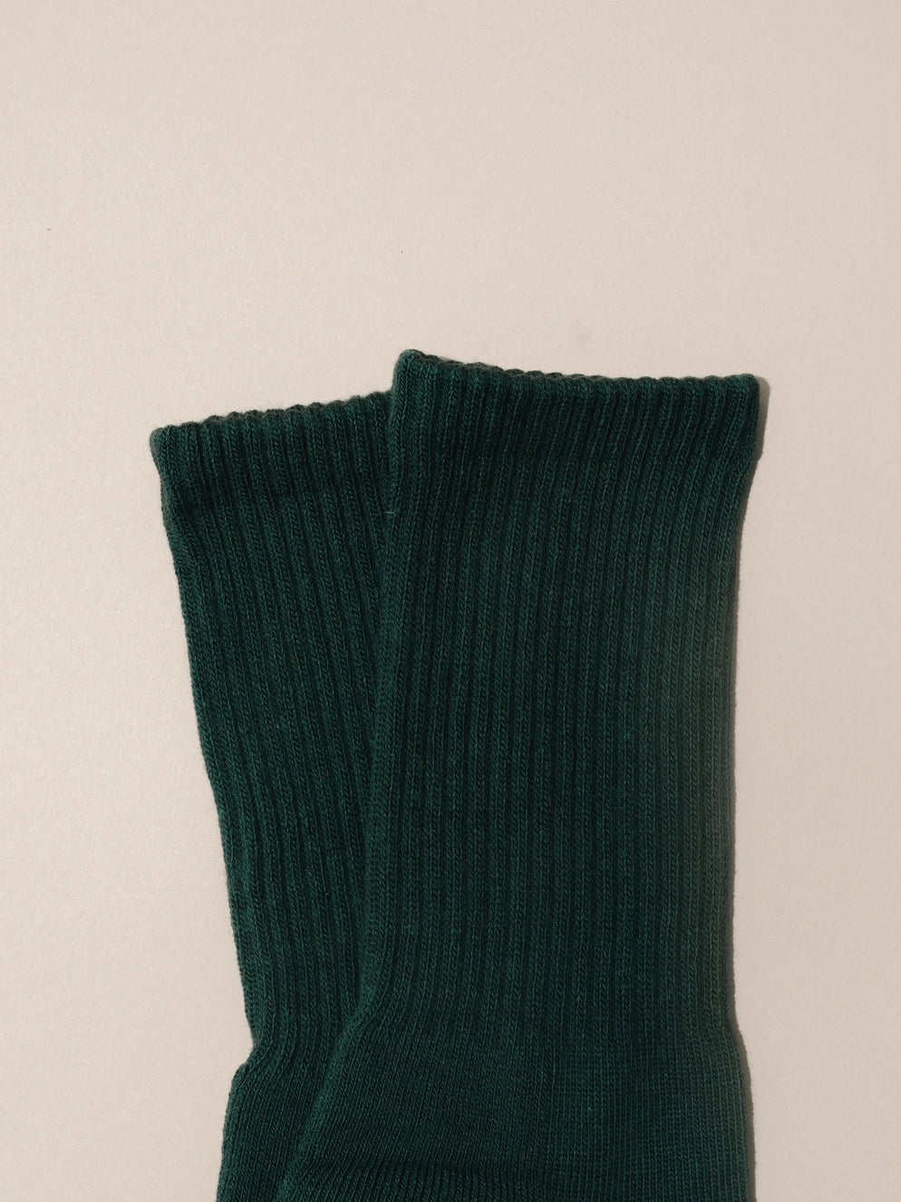 Cotton Blend Crew Socks // Pine