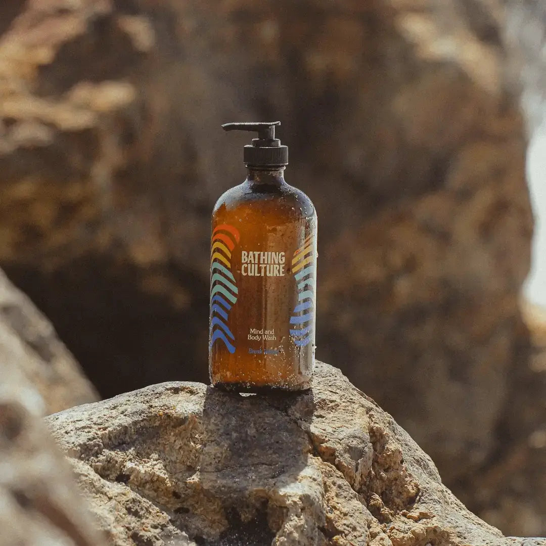 Mind and Body Wash // Refillable Glass Bottle / Break Water