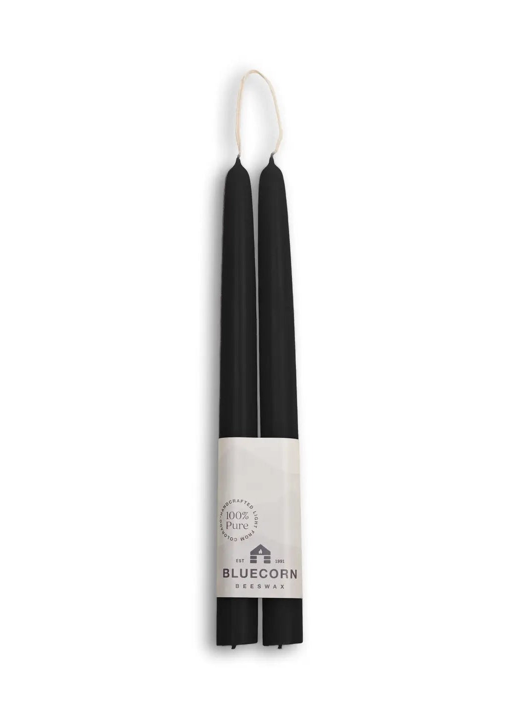 Beeswax Taper Candles //Dripless// Black