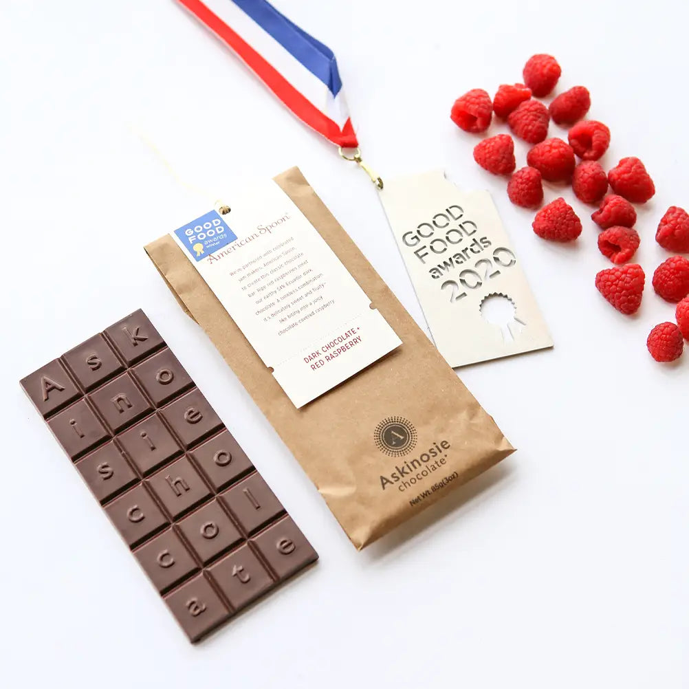 Dark Chocolate and American Spoon Raspberry Bar // Good Food Award Winner