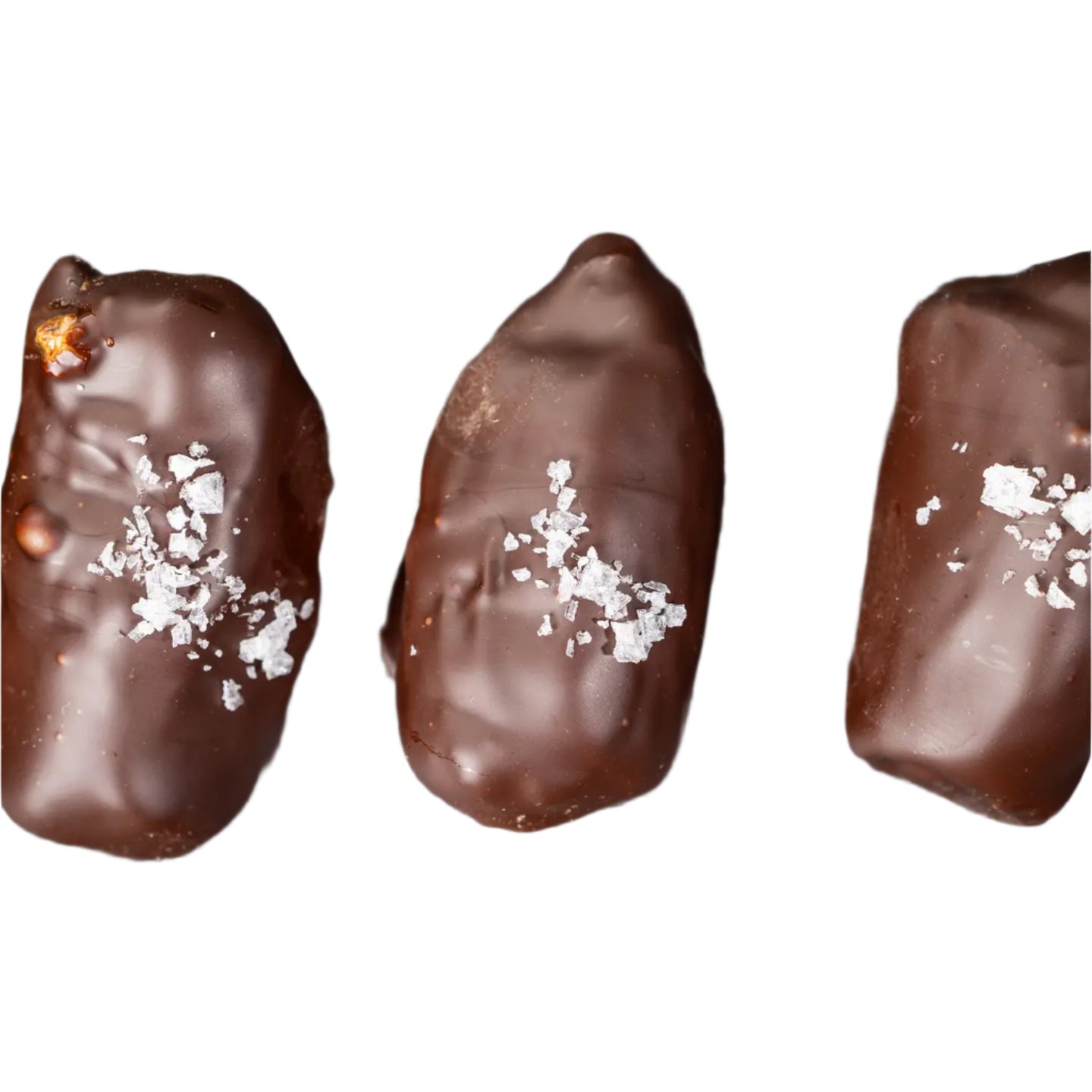 chocolate covered dates with flake salte