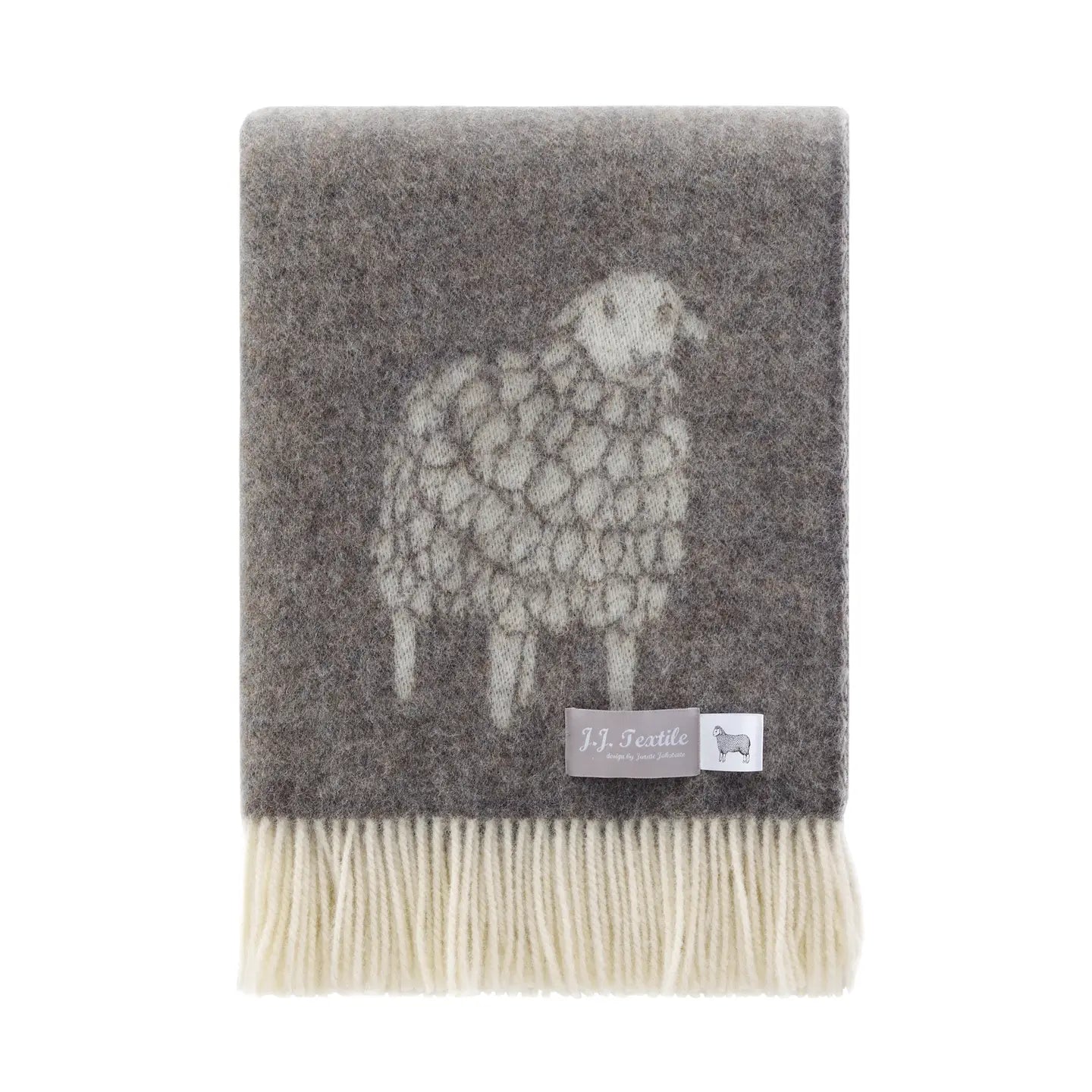 Sheep // 100% Wool Blanket // Dark Brown