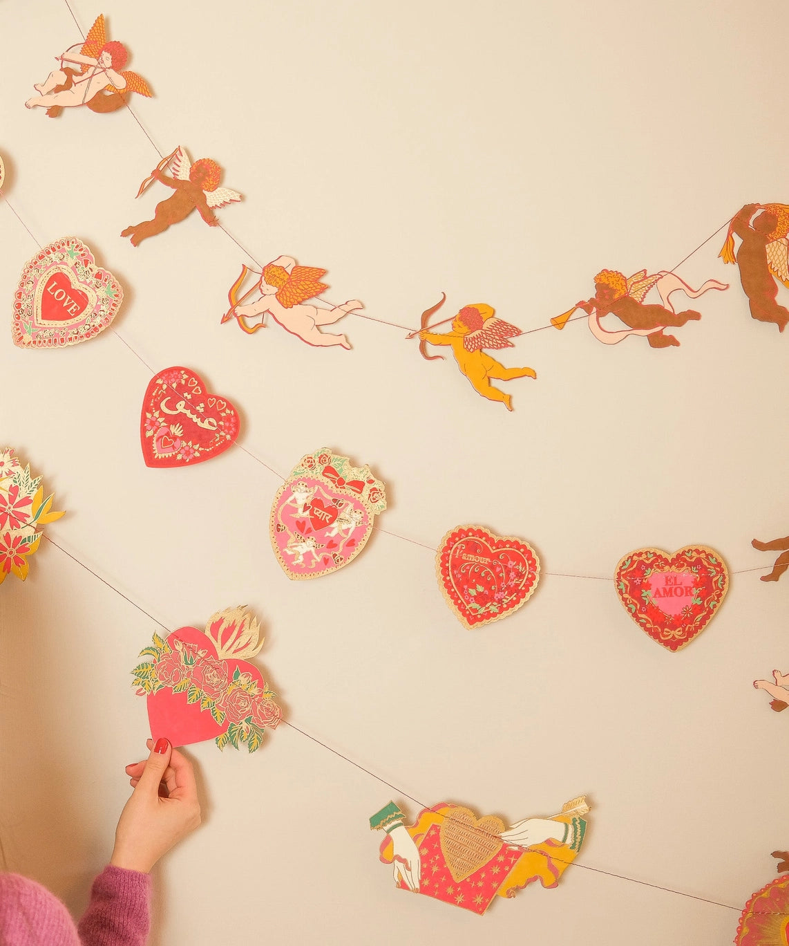 Valentine's Sewn Garland