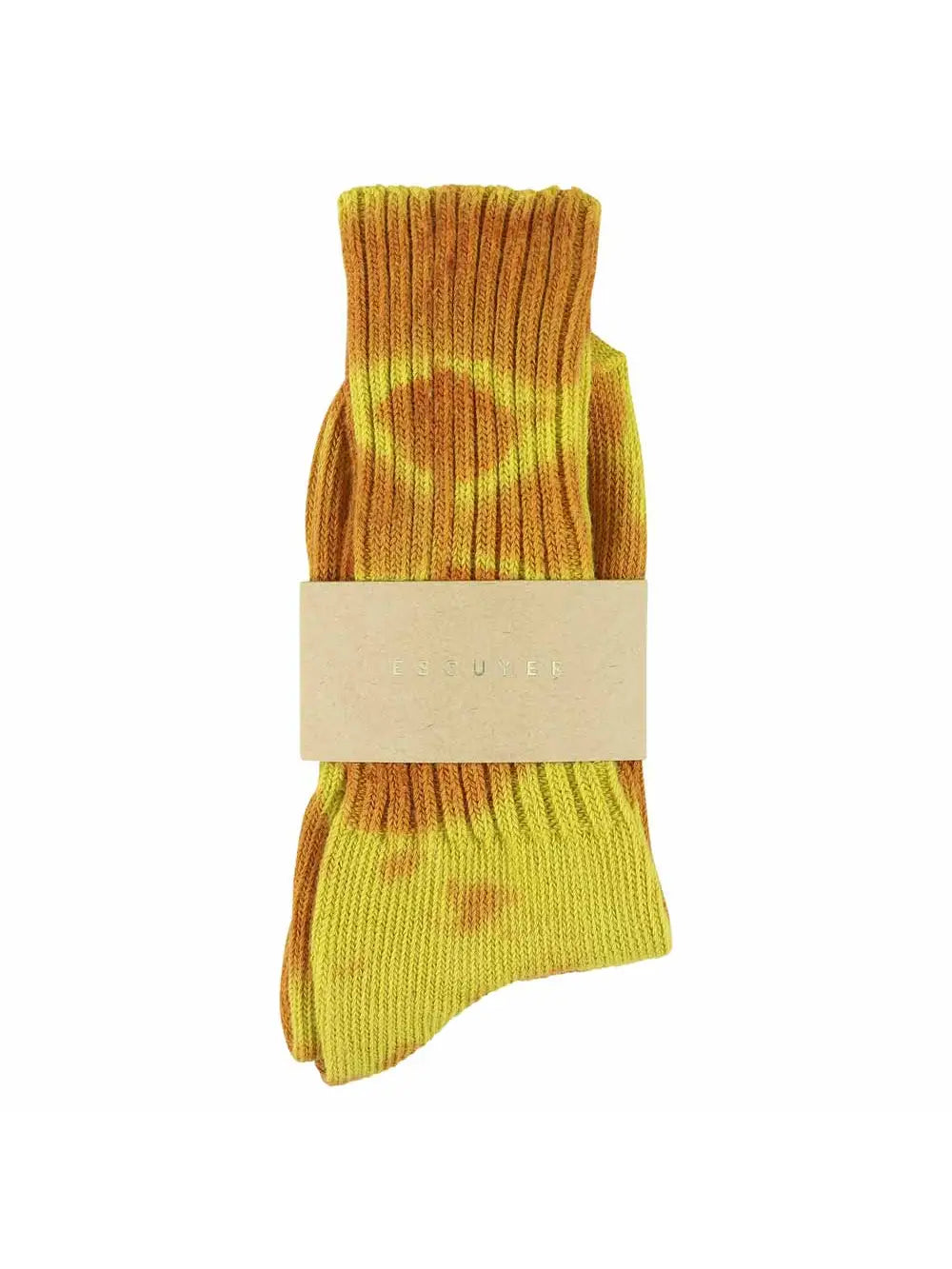 Tie Dye Socks // Rust Yellow